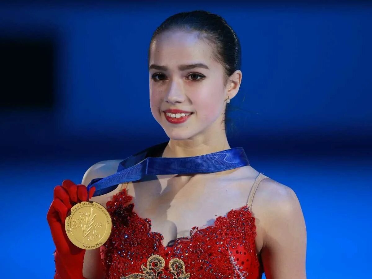 Figuristka Alina Zagitova.