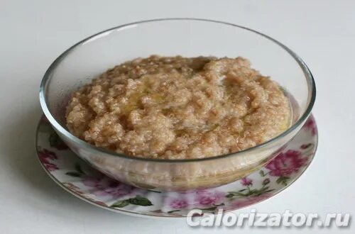Манка на воде калории