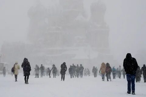 На москву надвигается снегопад