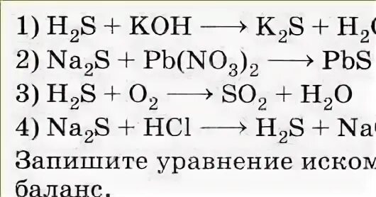 Задание 1 по химии 9 класс