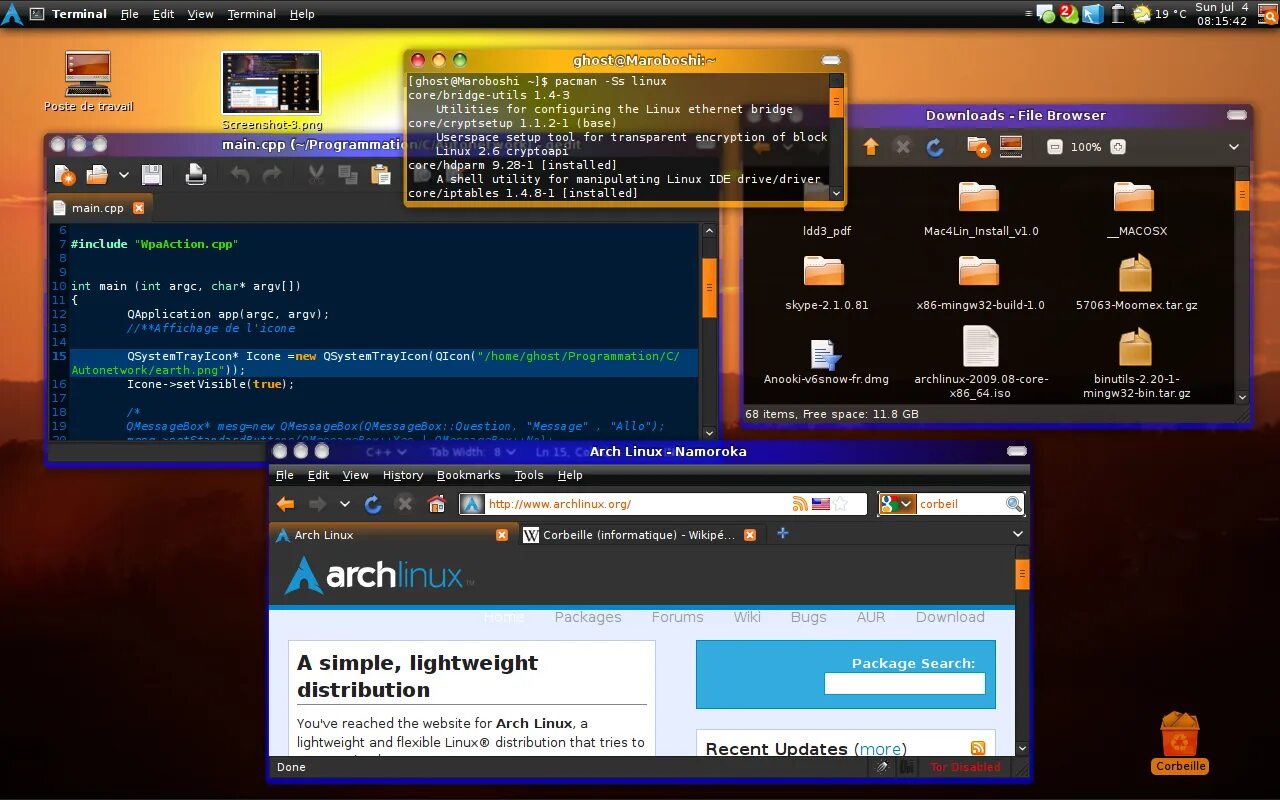 Cpp linux. Ос arch linux. арч линукс фото. http:линукс. core linux.
