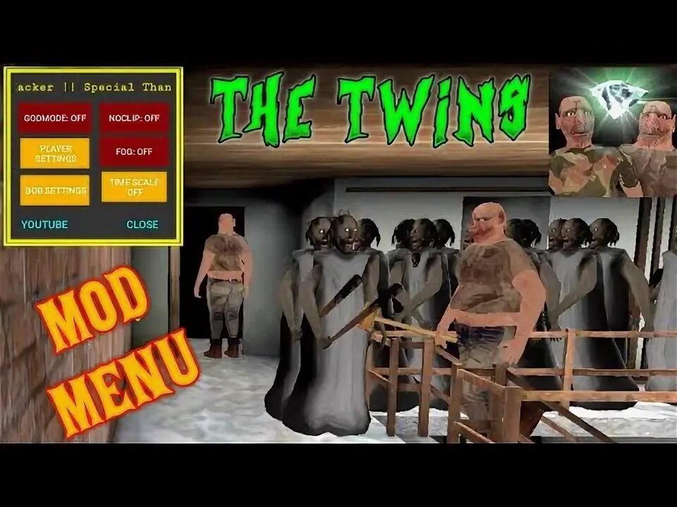 The twins menu. The twins menu
