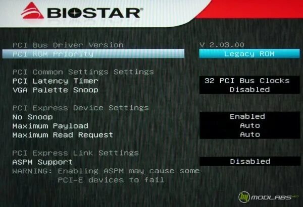 Aspm pci express отключен. Aspm pci express отключен