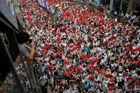Hundreds of people