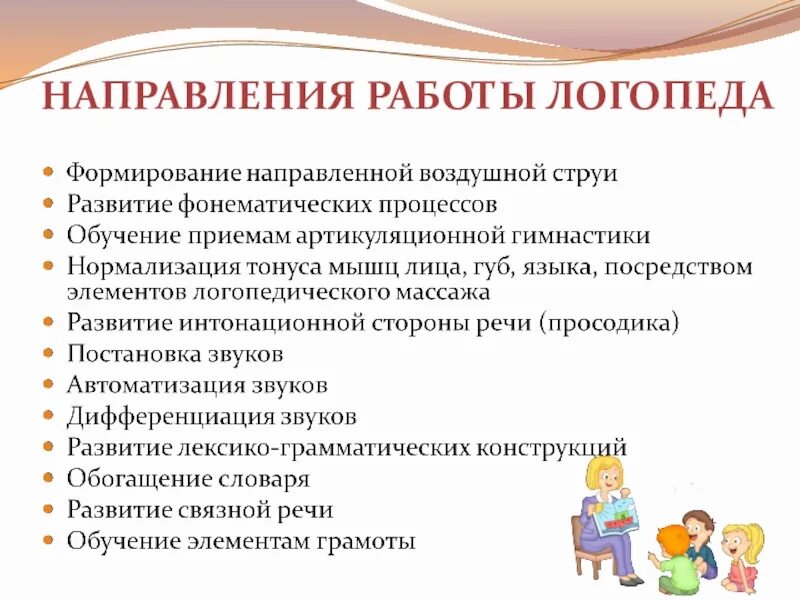 Формы логопедических занятий. Формы логопедических занятий