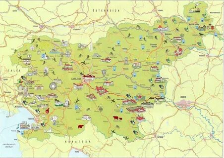 Словения карта на русском