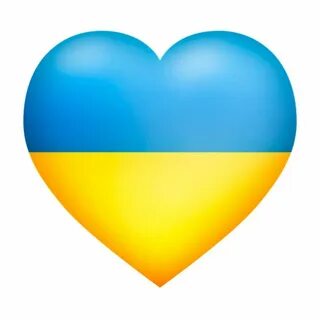 Желто голубое сердце