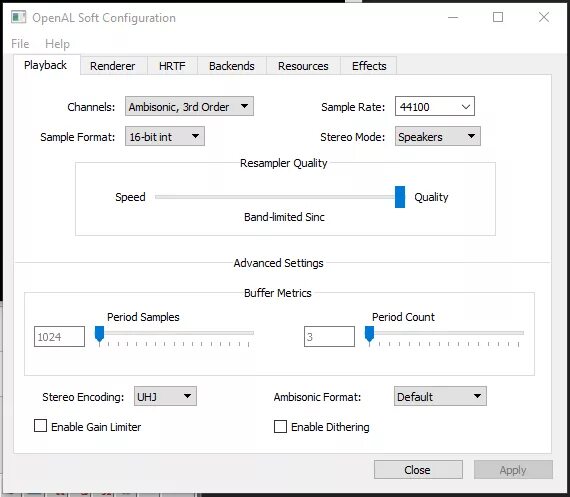 Openal codec. Openal soft. openal программа для пк что. это. настройка звука openal. openal дефолтные настройки.