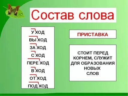 Приставка слова погоня