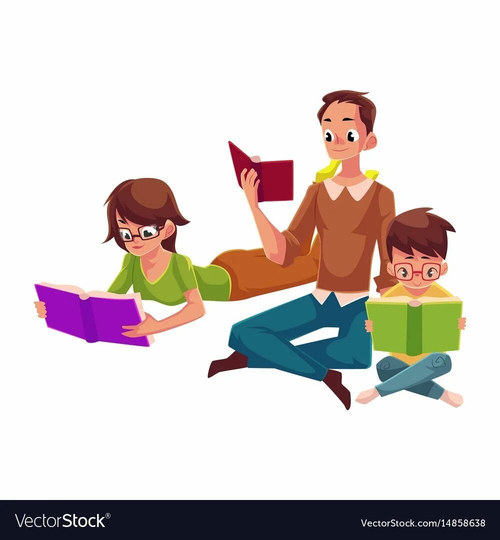 Взрослые и молодые читать. Семейное чтение. Семейное чтение рисунок. Семейное чтение белый фон. Чтение всей семьей для презентации.