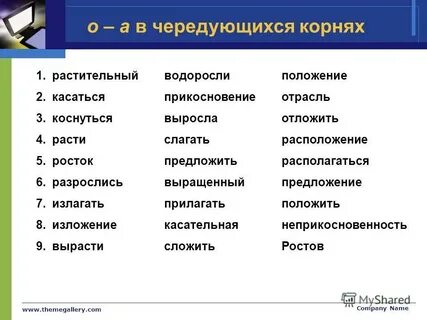 Отрасль слово исключение