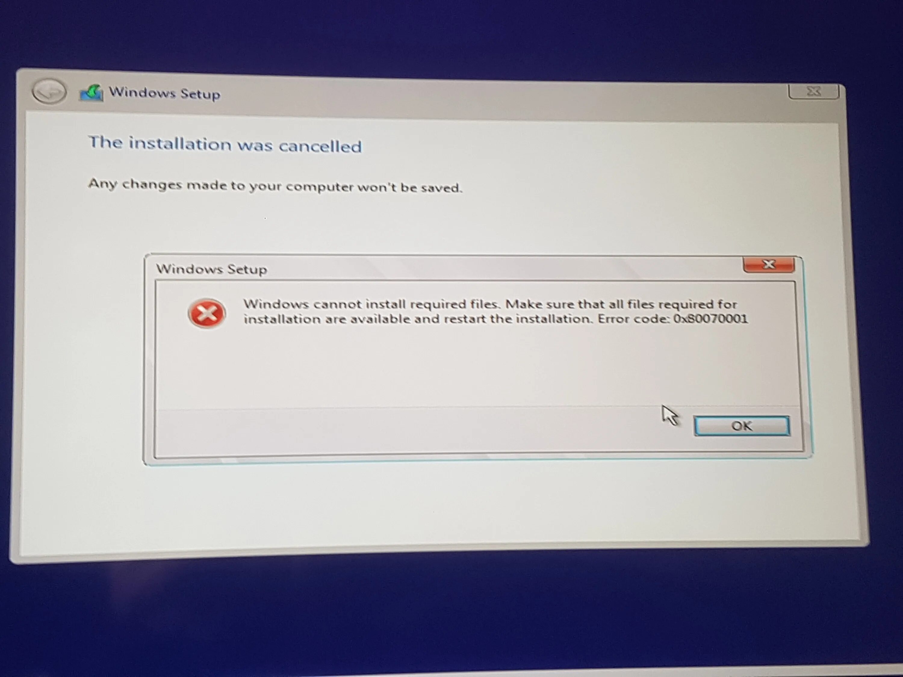 Ошибка установки windows 0x80300001. Ошибка 0x0000011b. windows не удаётся подготовить компьютер для загрузки и перехода. ошибка при установке windows 10 на nvme. не устанавливается windows 10 на ssd nvme.