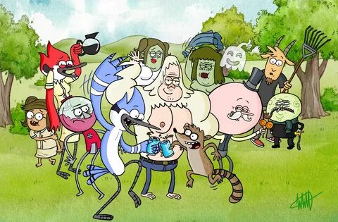 عکس چند تا از کارتون های باحال 1 Regular Show, Oncle Grandpa, Mordecai Y Ri...
