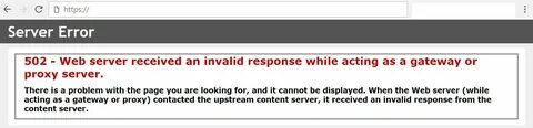 Ошибка server response error
