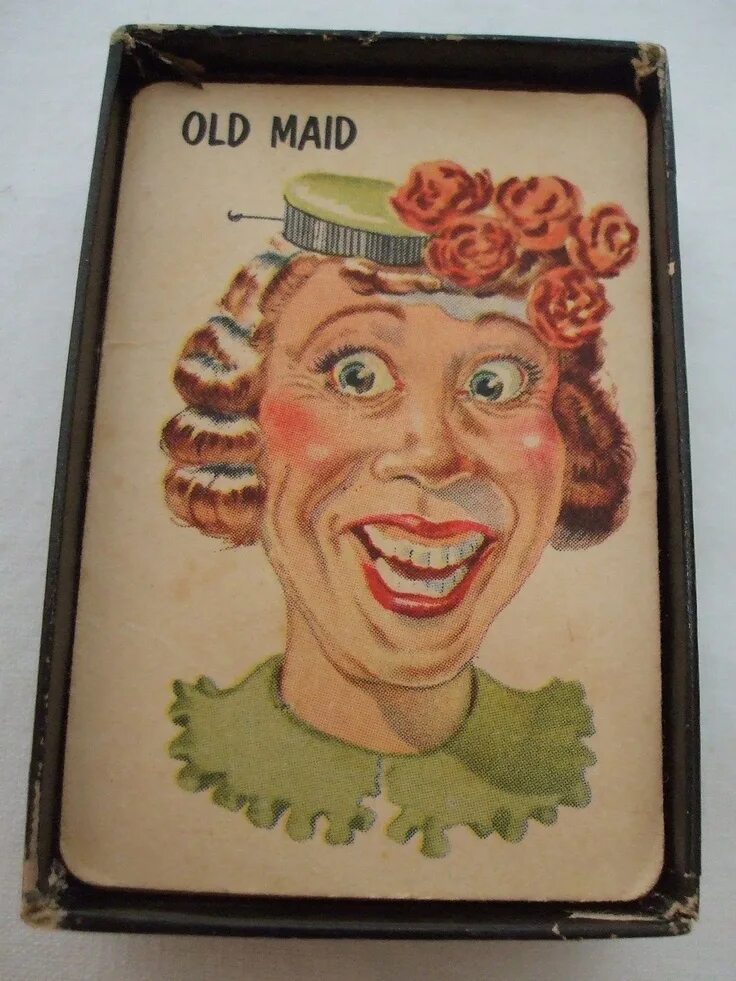 Card game old Maid. Old Maiden.