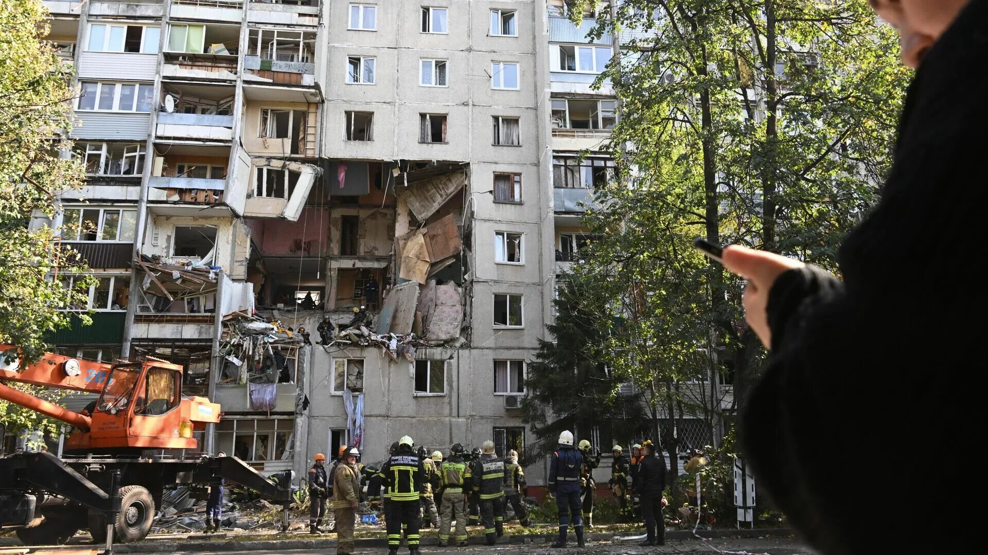 ТАСС: Еще одно обрушение произошло в доме в Балашихе, где утром взорвался газ - 