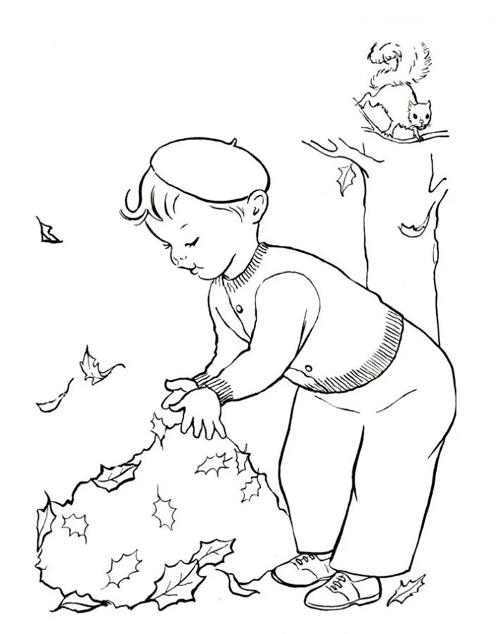 Рисунок осенних работ