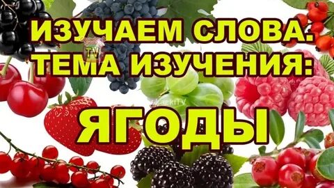Слова про ягоды
