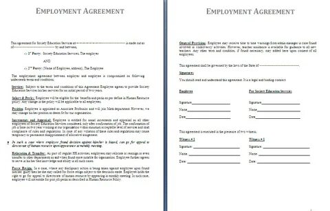 Job contracts