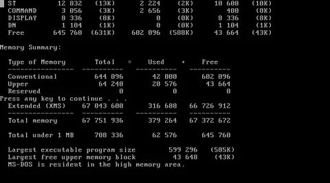 Команды ms dos