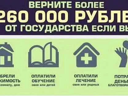 Вернуть 13 процентов за покупку земельного участка