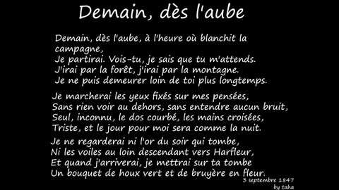 Demain des l aube