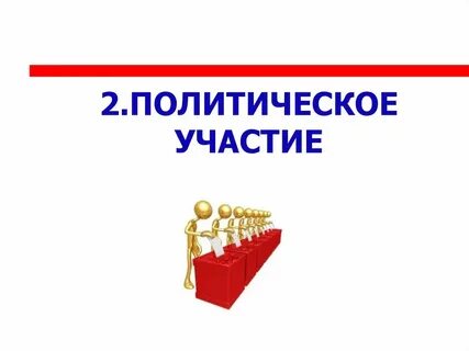 Способы участия в политической жизни общества
