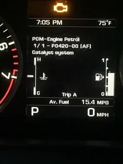 Engine warning