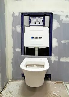 Монтаж скрытого унитаза на инсталляцию