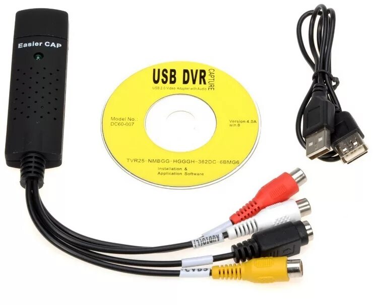 Easier cap usb. Адаптер видеозахвата EASYCAP USB 2.0. Адаптер для видеозахвата EASYCAP. USB DVR capture DC-60-007. EASYCAP stk1160.