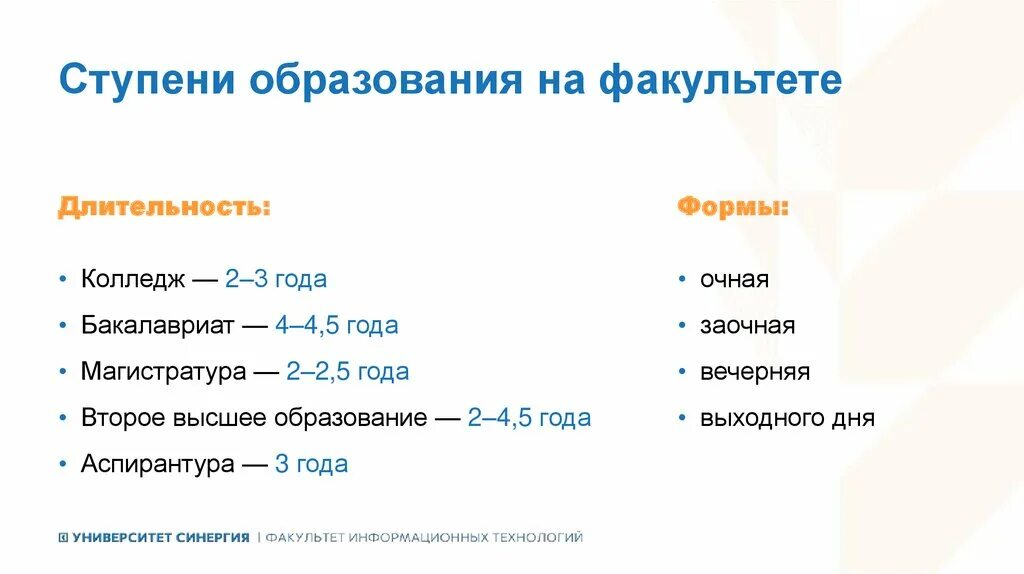 Ступени годы