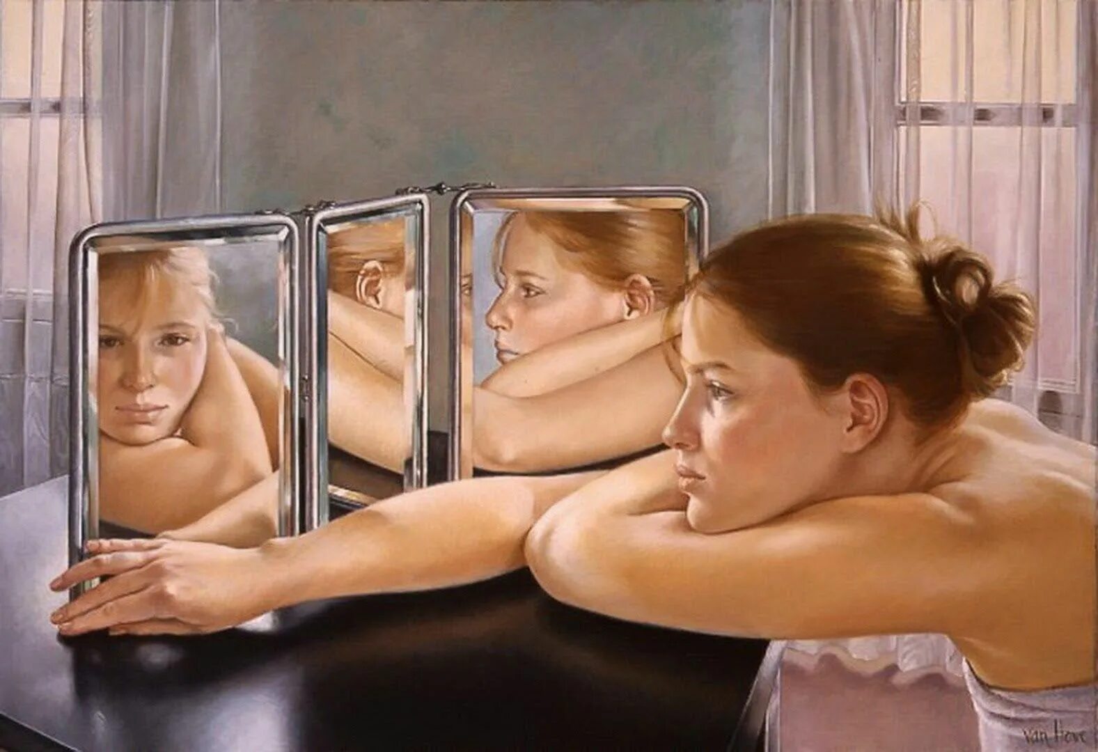 Однажды ты понравишься себе в отражении. Франсин Ван Хоув. Художник Francine van hove. Francine van hove картины. Франсин Ван Хоув зеркало.