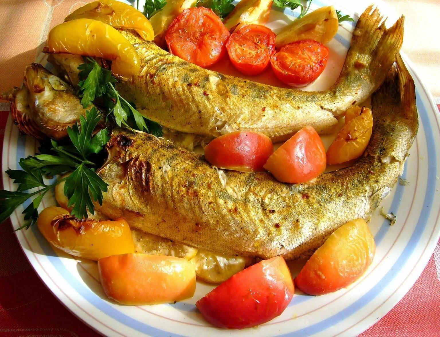 Судак запеченный. Рыба запеченная с овощами. Щука в духовке. Форель запеченная в духовке.