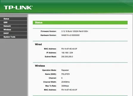 Сигналы роутера tp link