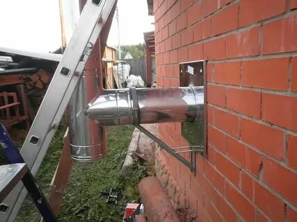 Газовый дымоход через стену