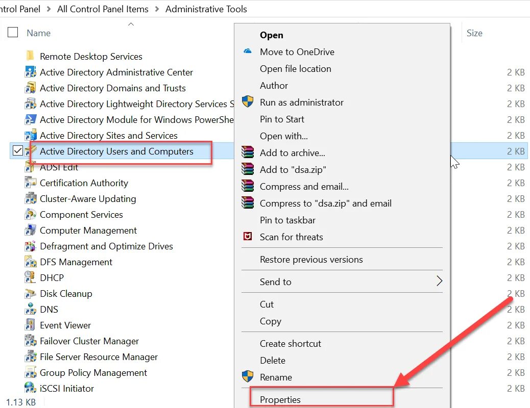 Remote server administration tools. Start/ settings/ control panel/ administrative tools/ component services. rsat: active directory domain services and lightweight directory services tools. cluster aware update 2016.