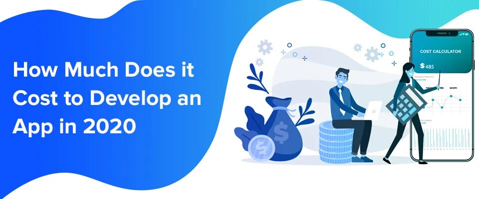 How much does it cost. Does it cost to create an app. What does an app developer do?. Flat illustration how much does the app cost.