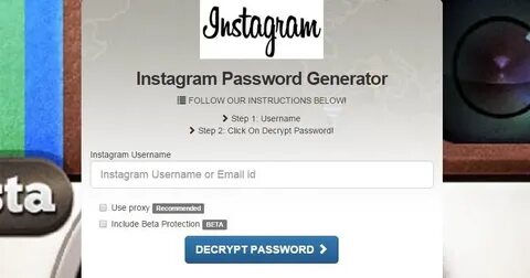 Instagram password