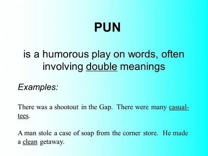 Word play example