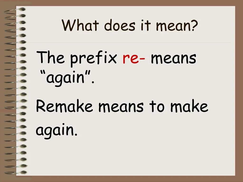 Префикс re. Re prefix meaning. Prefixes re- again. Adjective prefixes.