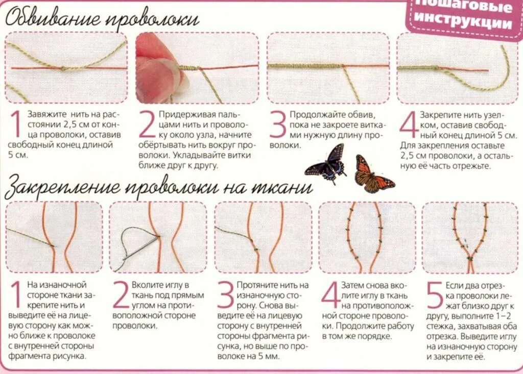 Как закрепить нитку