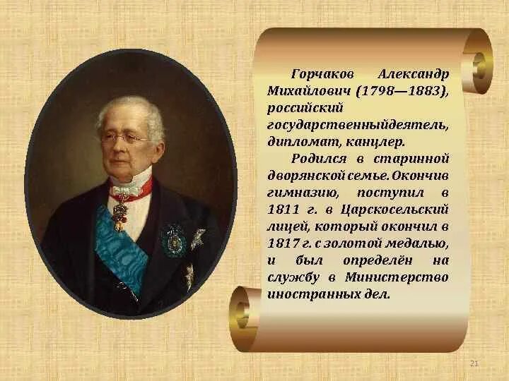 Горчаков при александре 2. Горчаков канцлер Российской империи.