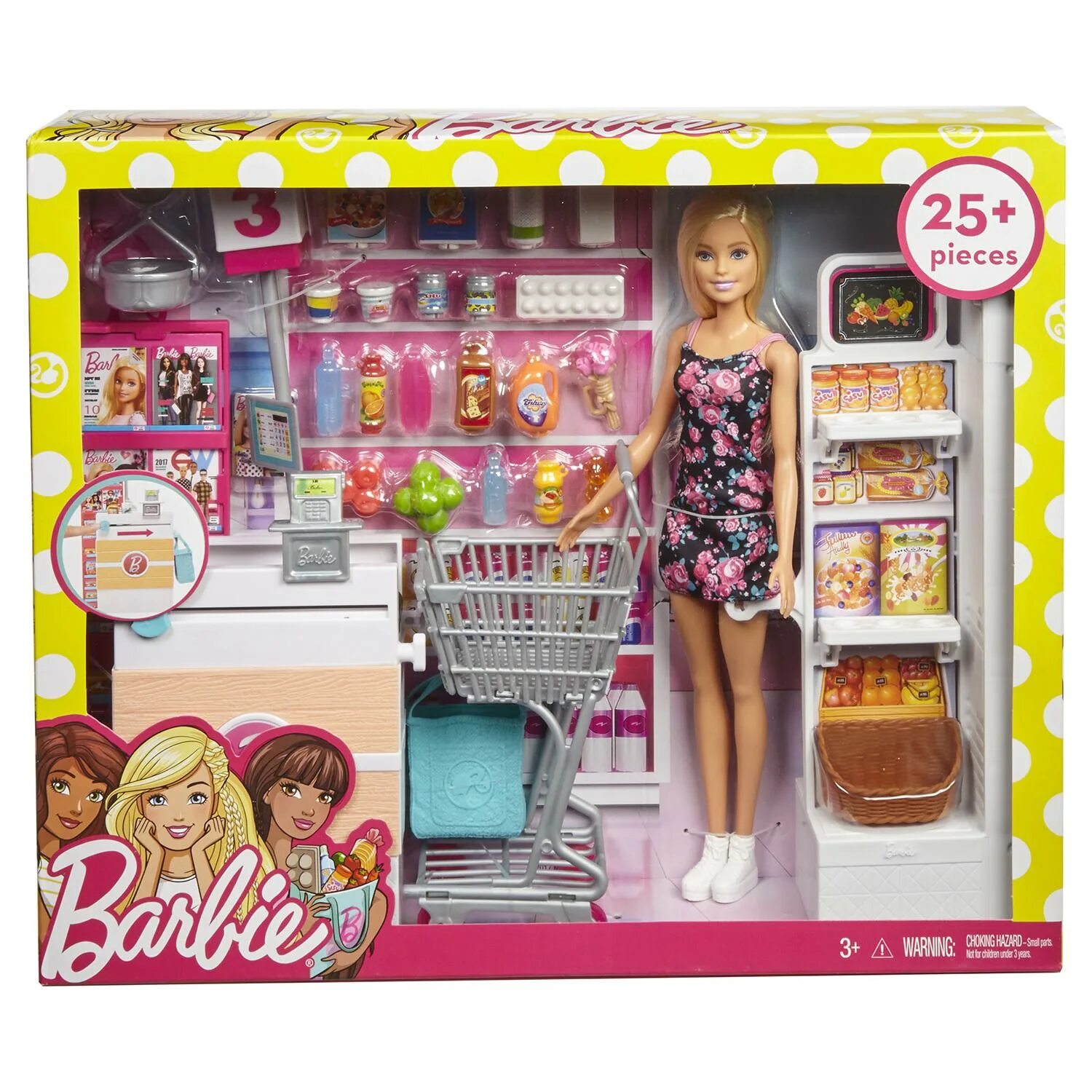 Игра купить куклу. Набор Barbie в супермаркете, 28 см, frp01. Набор Barbie frp01 супермаркет. Куклы Барби плейсет. Кукла Барби Mattel супермаркет.