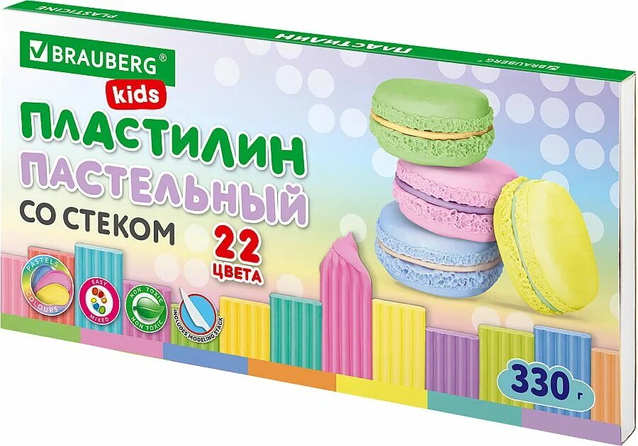 Пластилин BRAUBERG. Пластилин пастельный. Детский пастель. BRAUBERG Kids logo.