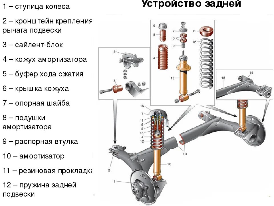 Из чего состоит передний