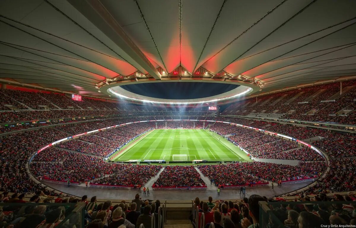 Стадион алиса. Стадион атлетико мадрид. мадрид estadio wanda metropolitano.