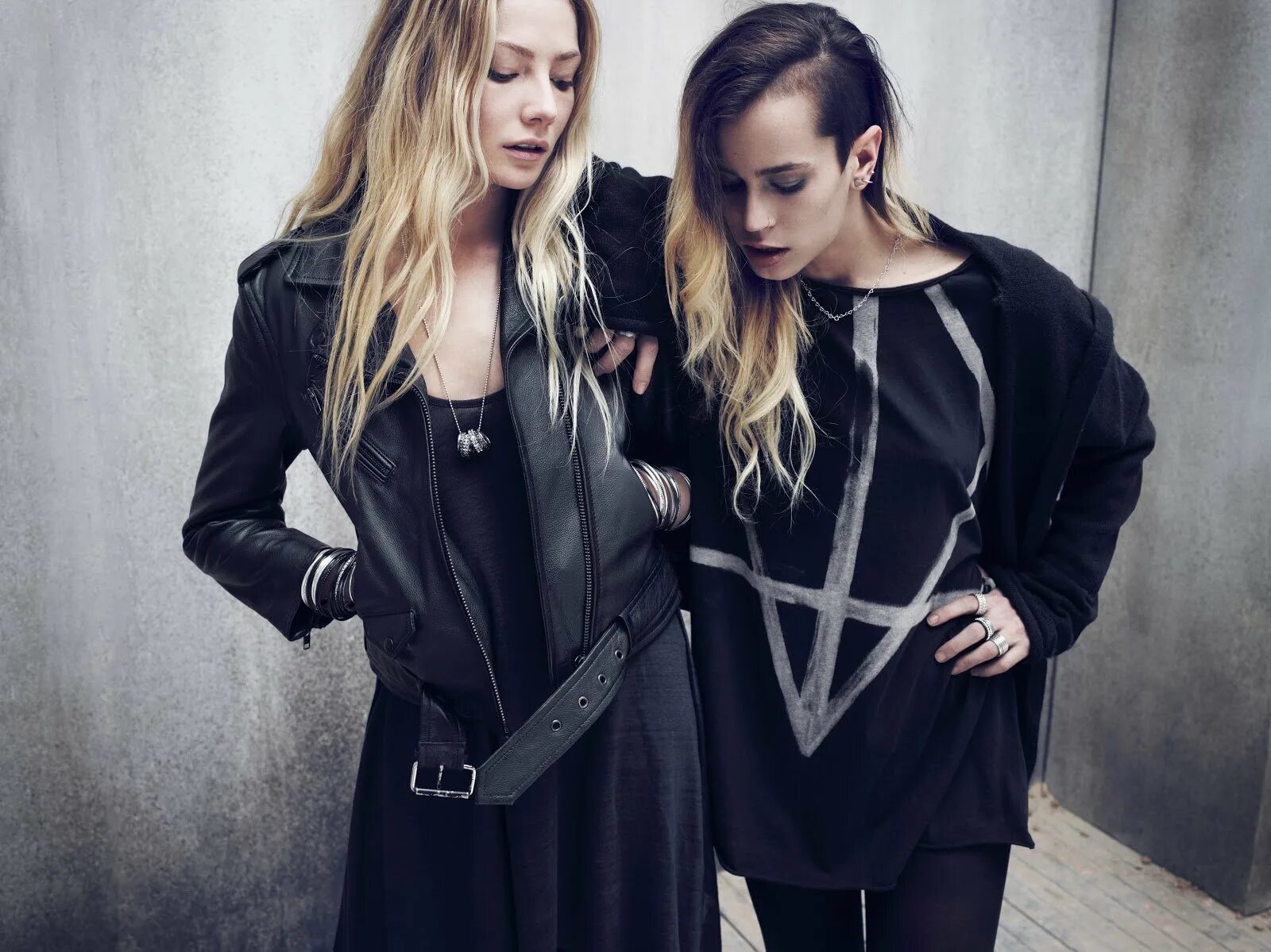 Две подруги одежда. Фотосессия подруг в стиле гранж. Стильные подружки. Diana retegan с сестра. Модные подруги.