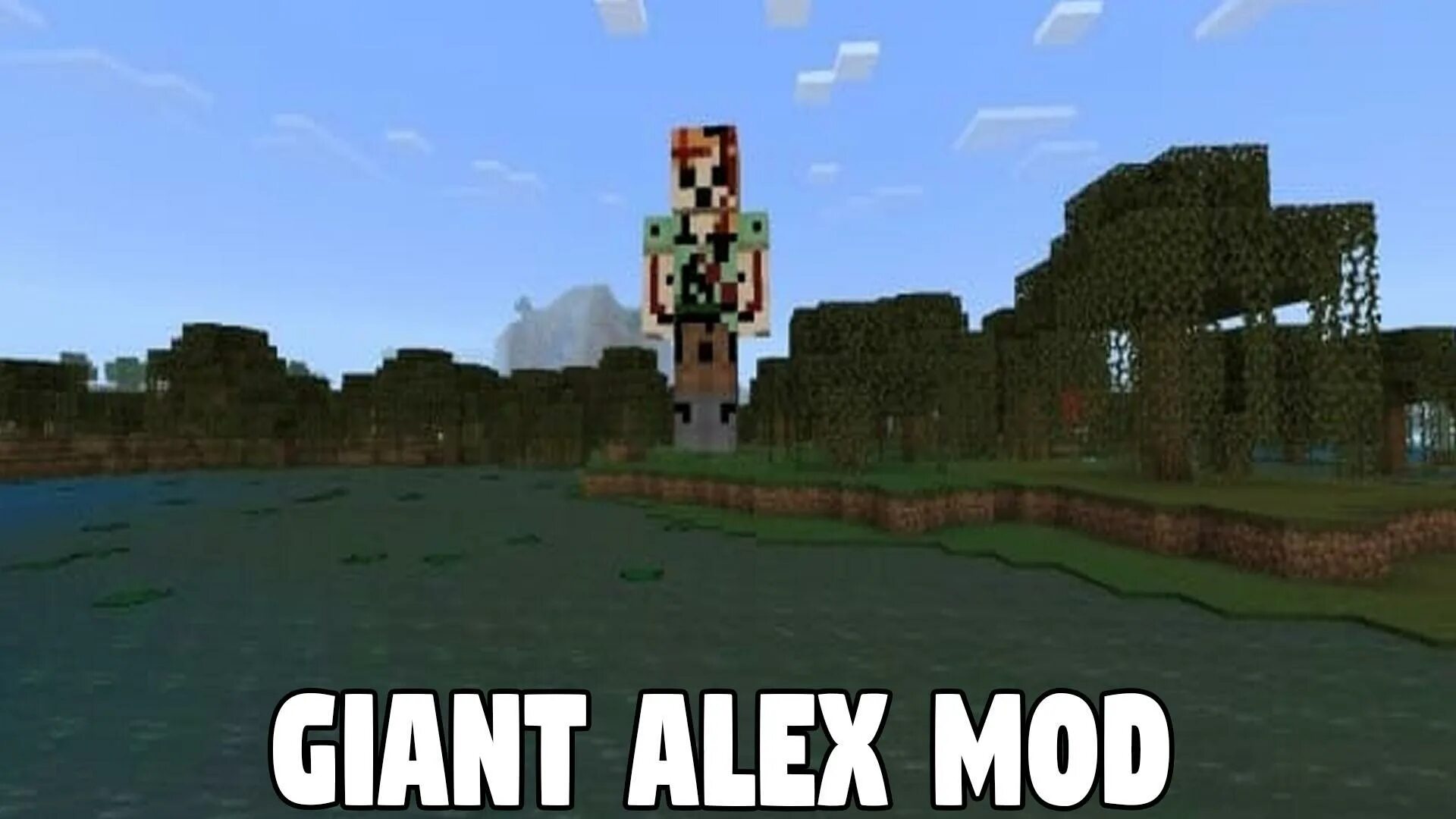 Гигантская Алекс майнкрафт. Giant Alex. Alex Mod Minecraft. Мод на гигантскую Алекс в майнкрафт. Alex mod 1.20