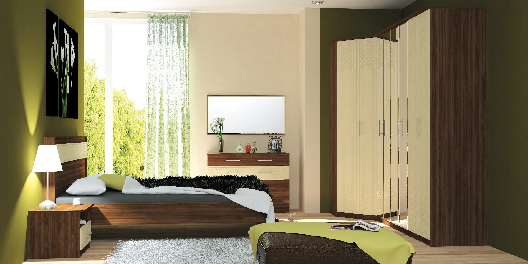 Спальни с бамбуковыми вставками. Мебель для спальни Заречье. Сайт заречье мебель