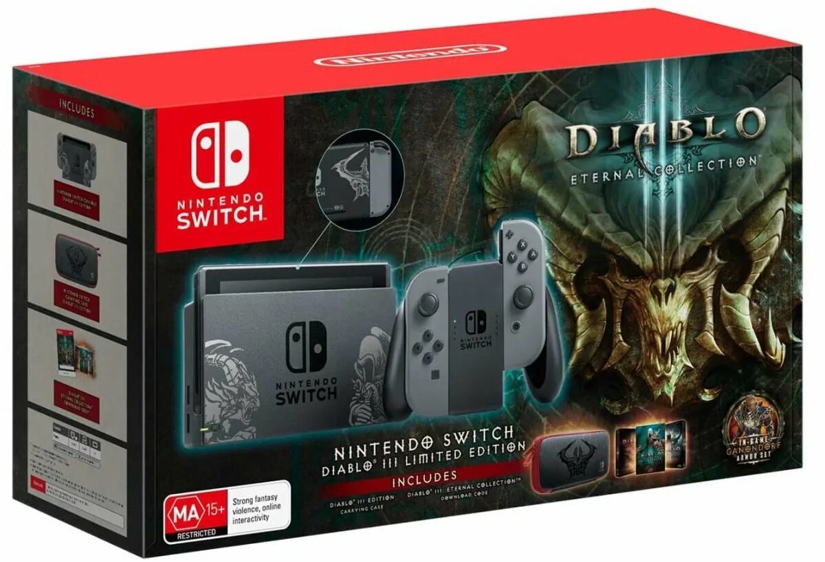 Nintendo switch diablo 3. Диабло на Нинтендо свитч. Nintendo Switch Diablo 3 Limited Edition. Игровая приставка Nintendo Switch Diablo III Limited Edition. Switch Diablo Edition.